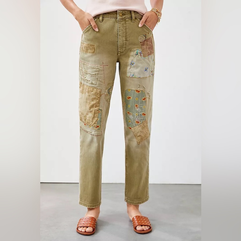 Pilcro The Wanderer Barrel Pants from Anthropologie 27 Boho Distressed High-End - Picture 8 of 8